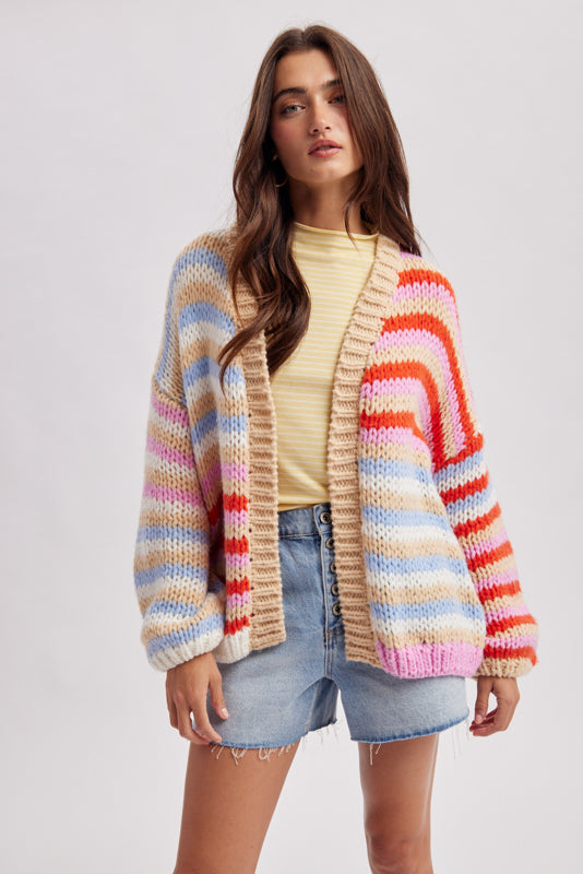 Sunrise Striped Cardigan