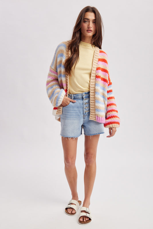 Sunrise Striped Cardigan