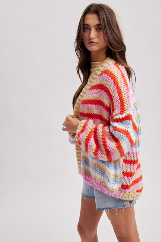 Sunrise Striped Cardigan