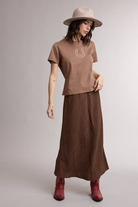 Cheetah Midi Skirt