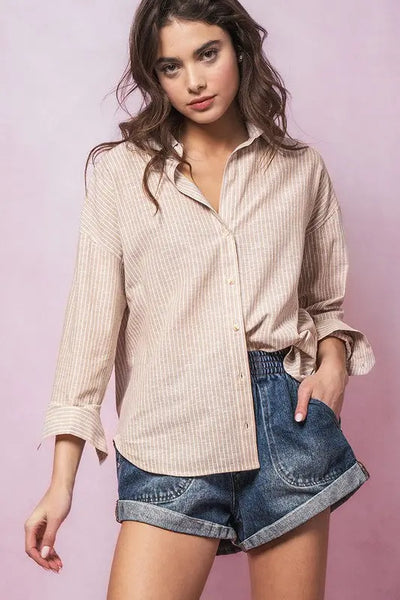 Haven Button Down Shirt trend:notes