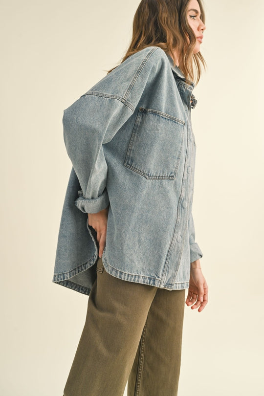 Warrant Denim Jacket - Beloved Boutique 