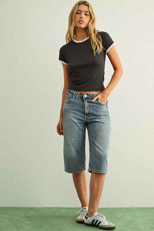 Meredith Ringer Tee - Beloved Boutique 