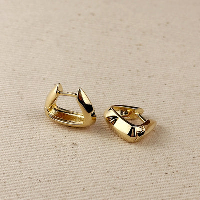 18k Gold Filled Shaped Hoop Earrings GoldFi