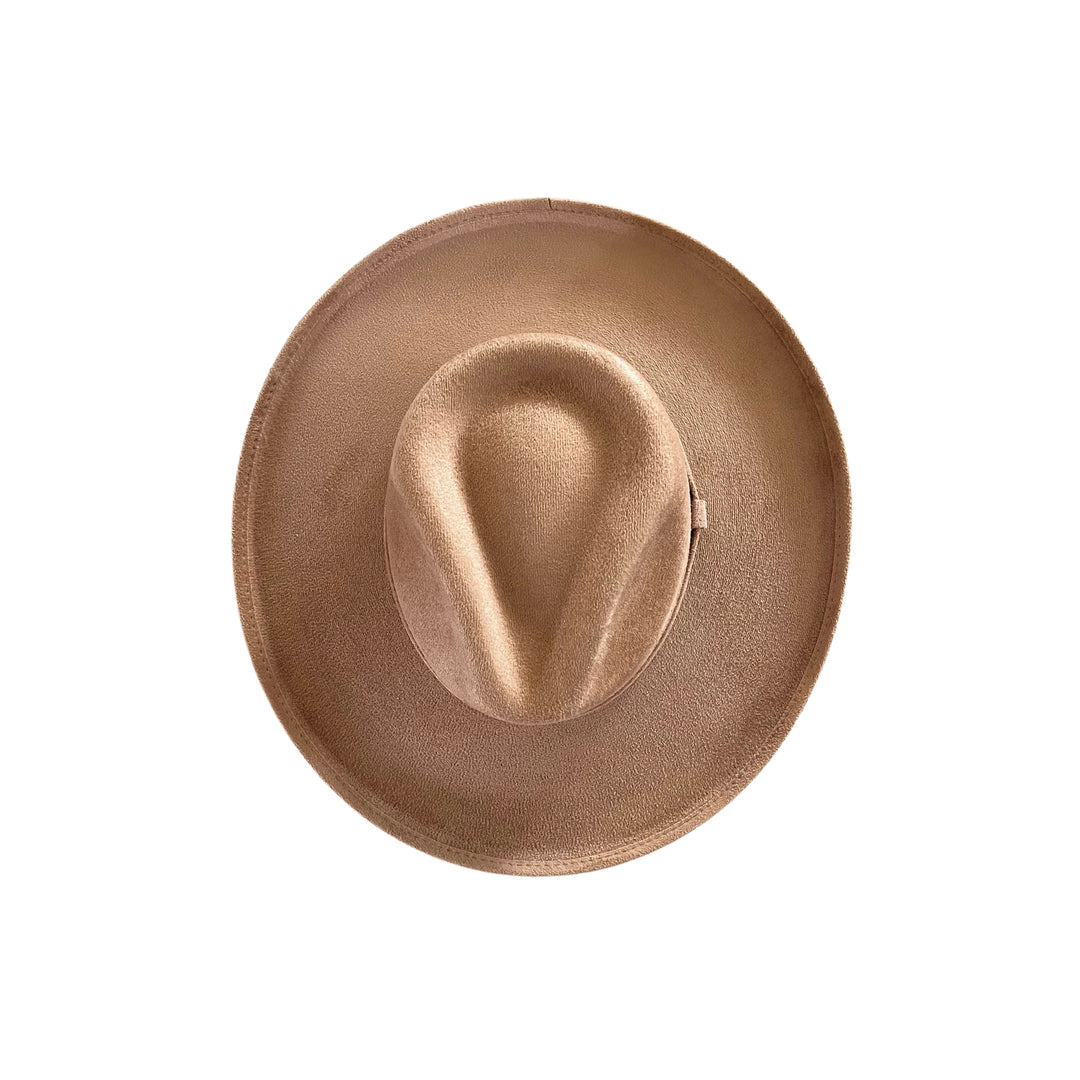 Vegan Pencil Curl Stiff Brim Fedora Hat