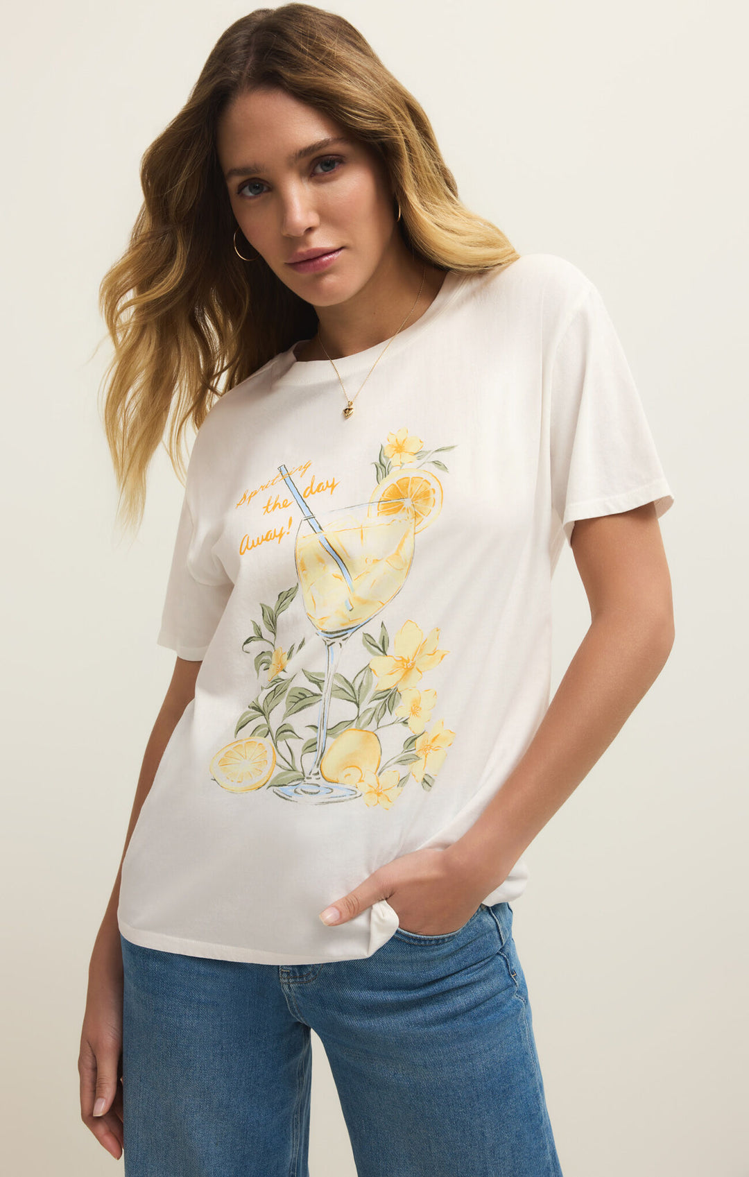 Spritz Boyfriend Tee - Beloved Boutique 