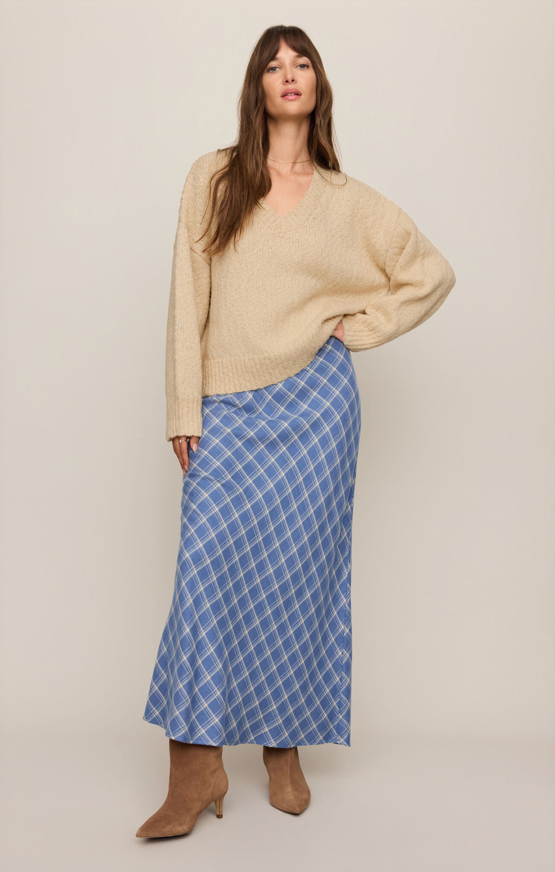 Europa Plaid Skirt