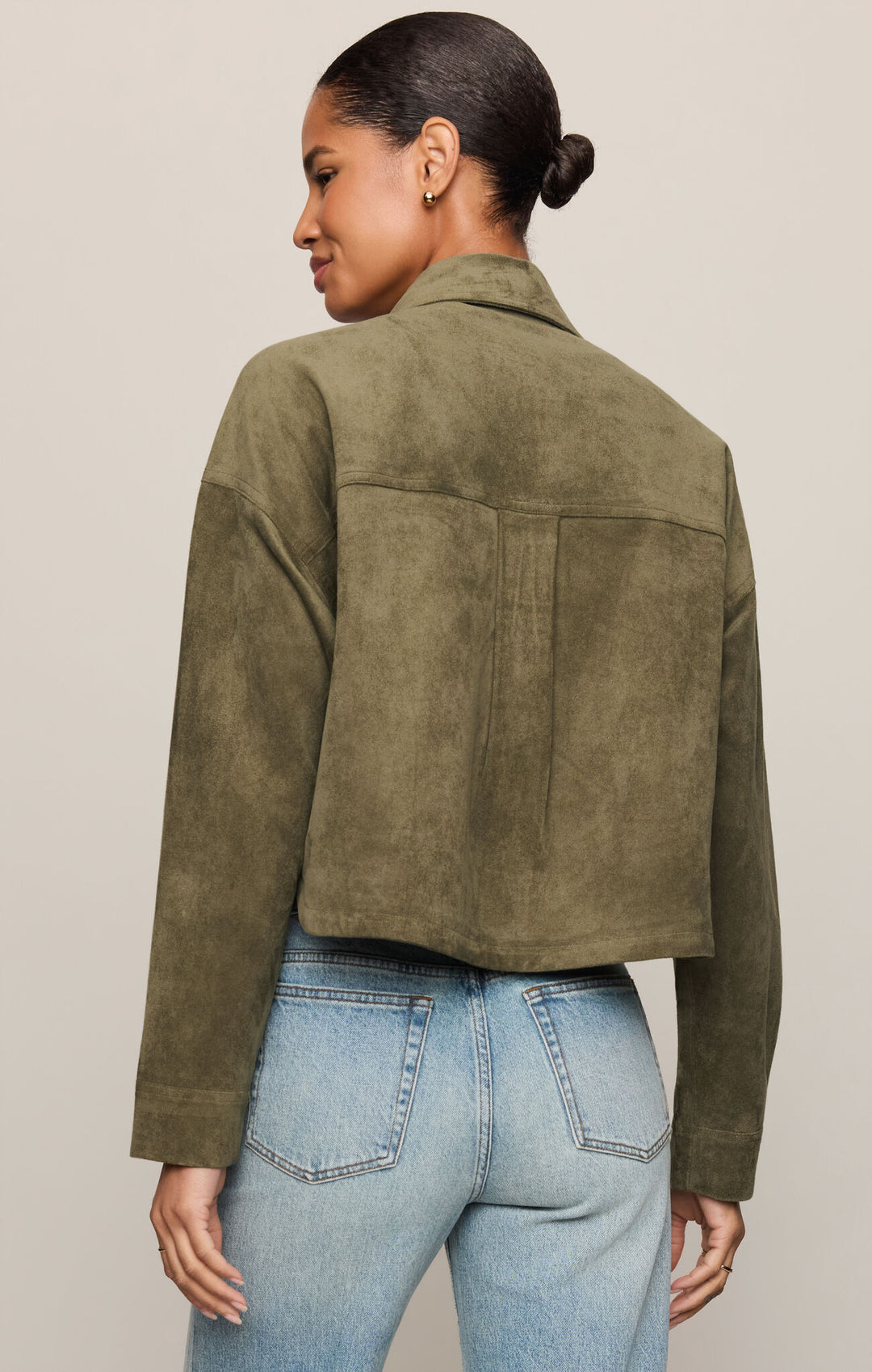 All Day Suede Cropped Jacket