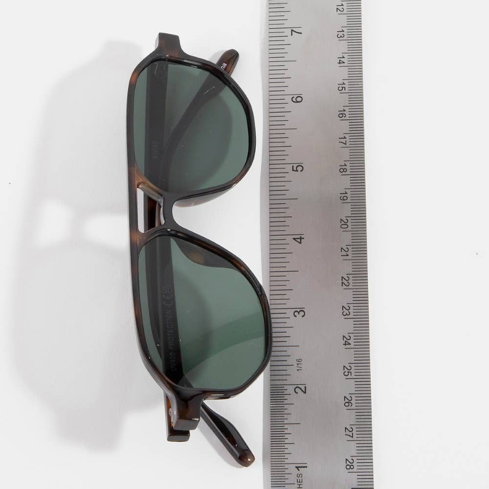 Retro Aviator Double Bridge Sunglasses Set - Beloved Boutique 