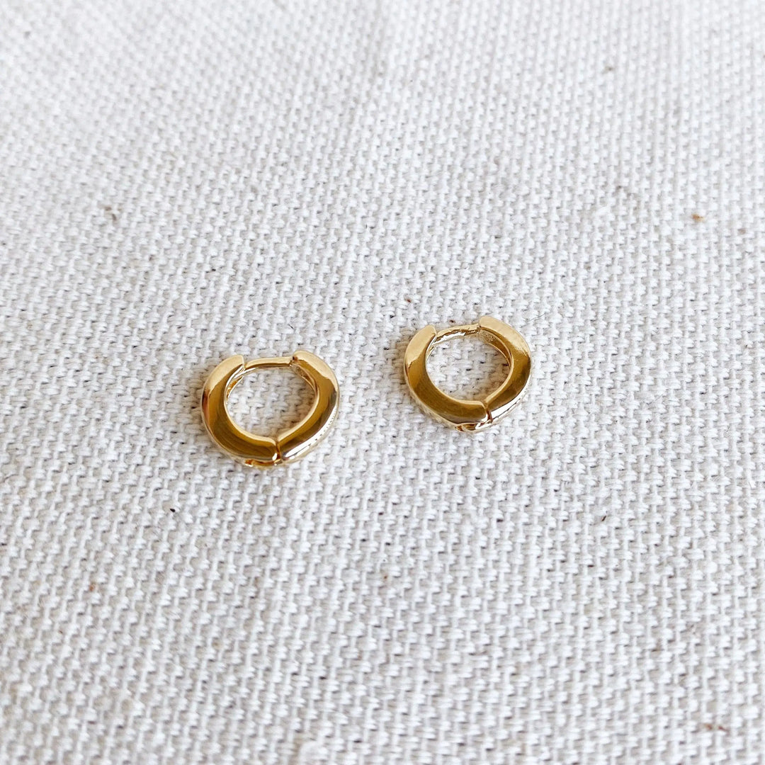 18k Gold Filled 10mm Clicker Hoop Earring GoldFi