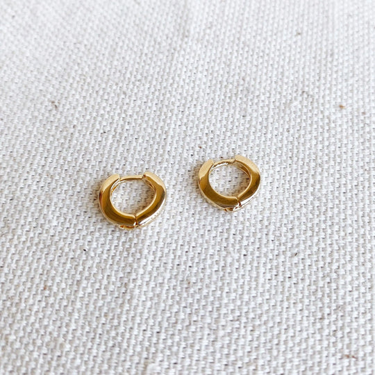 18k Gold Filled 10mm Clicker Hoop Earring GoldFi
