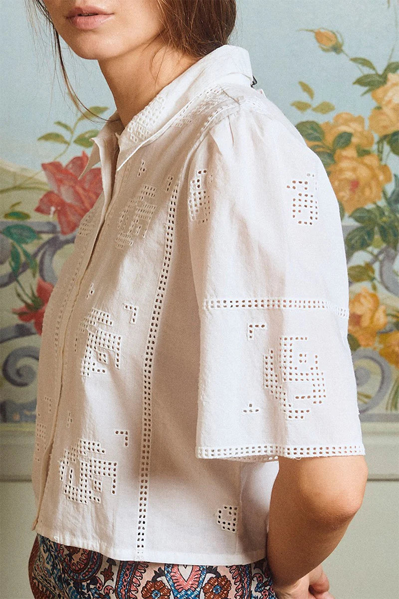Jolie Woven Top - Beloved Boutique 