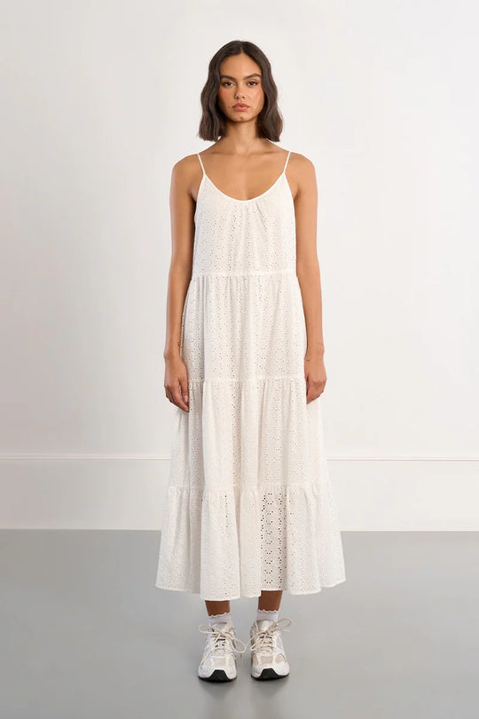 Iris Eyelet Maxi Dress - Beloved Boutique 