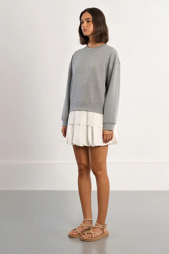Sunny Lace Trim Top - Beloved Boutique 