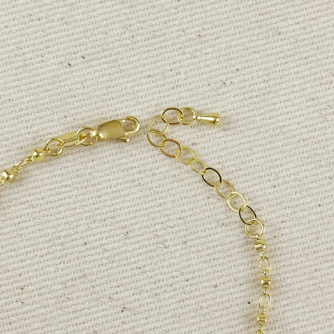 18K Gold Filled 2.5mm Beaded Bracelet - Beloved Boutique 