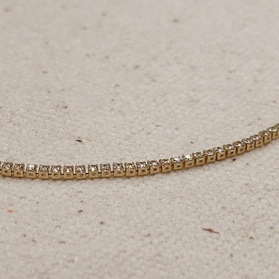 18k Gold Filled 1.2mm CZ Tennis Bracelet - Beloved Boutique