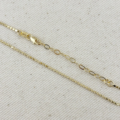 18k Gold Filled 1.5mm Flat Dot Ball Bracelet GoldFi