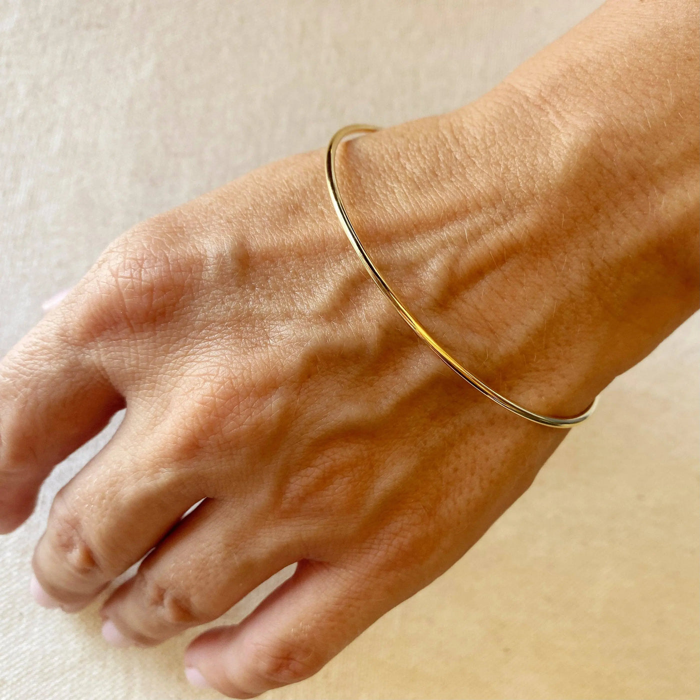 18k Gold Filled Bangle Bracelet GoldFi