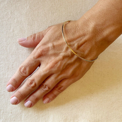 18k Gold Filled Bangle Bracelet GoldFi