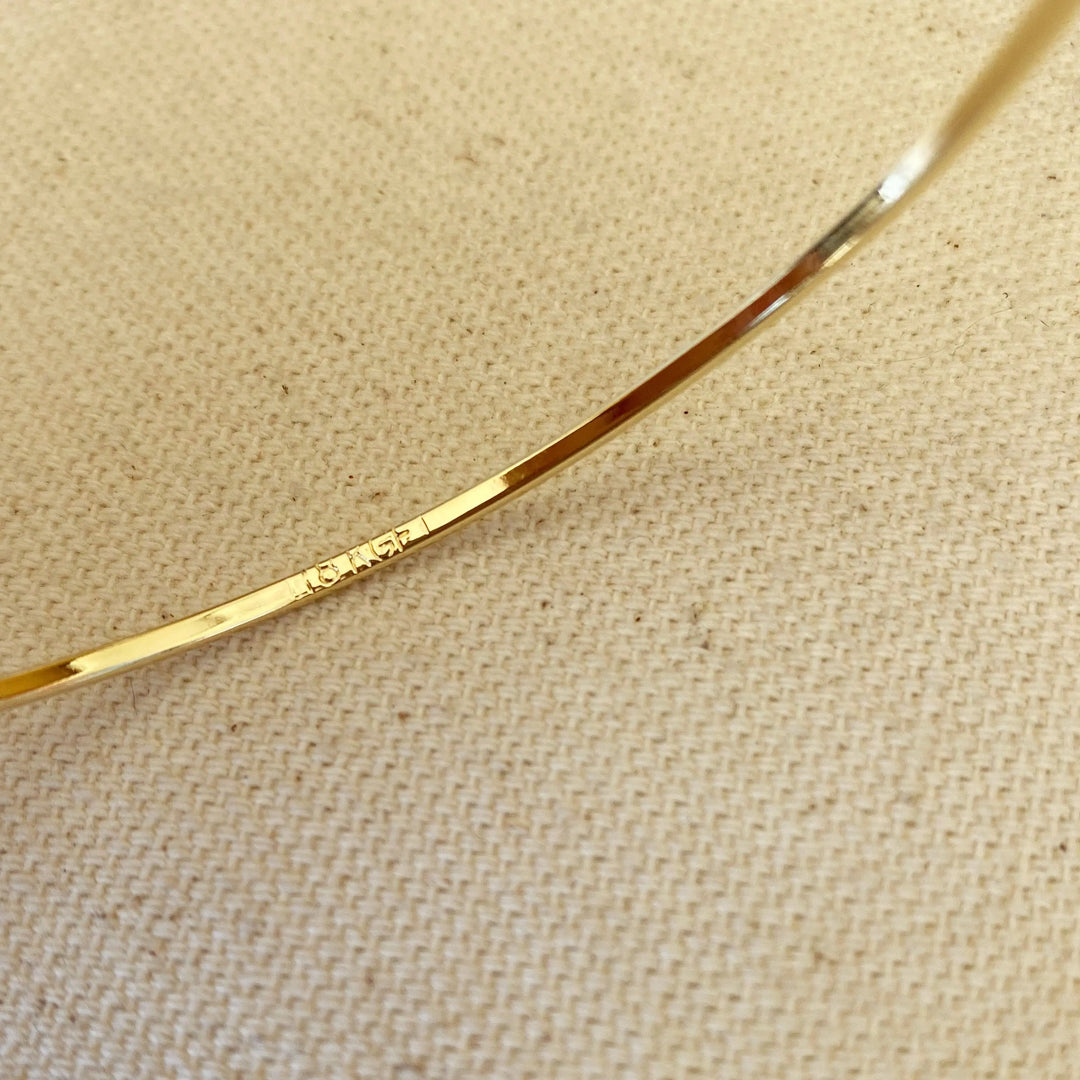 18k Gold Filled Bangle Bracelet GoldFi