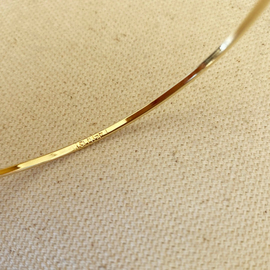 18k Gold Filled Bangle Bracelet GoldFi