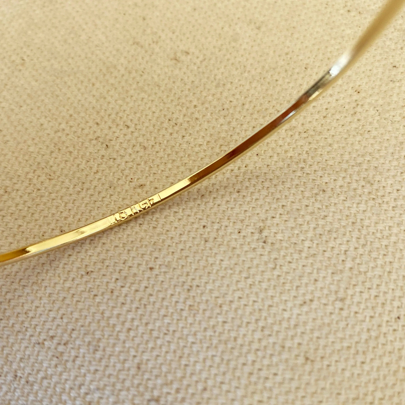 18k Gold Filled Bangle Bracelet GoldFi