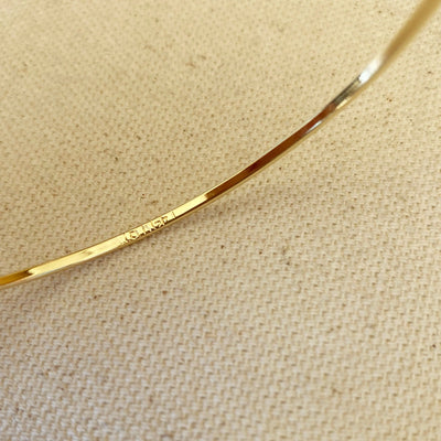 18k Gold Filled Bangle Bracelet GoldFi