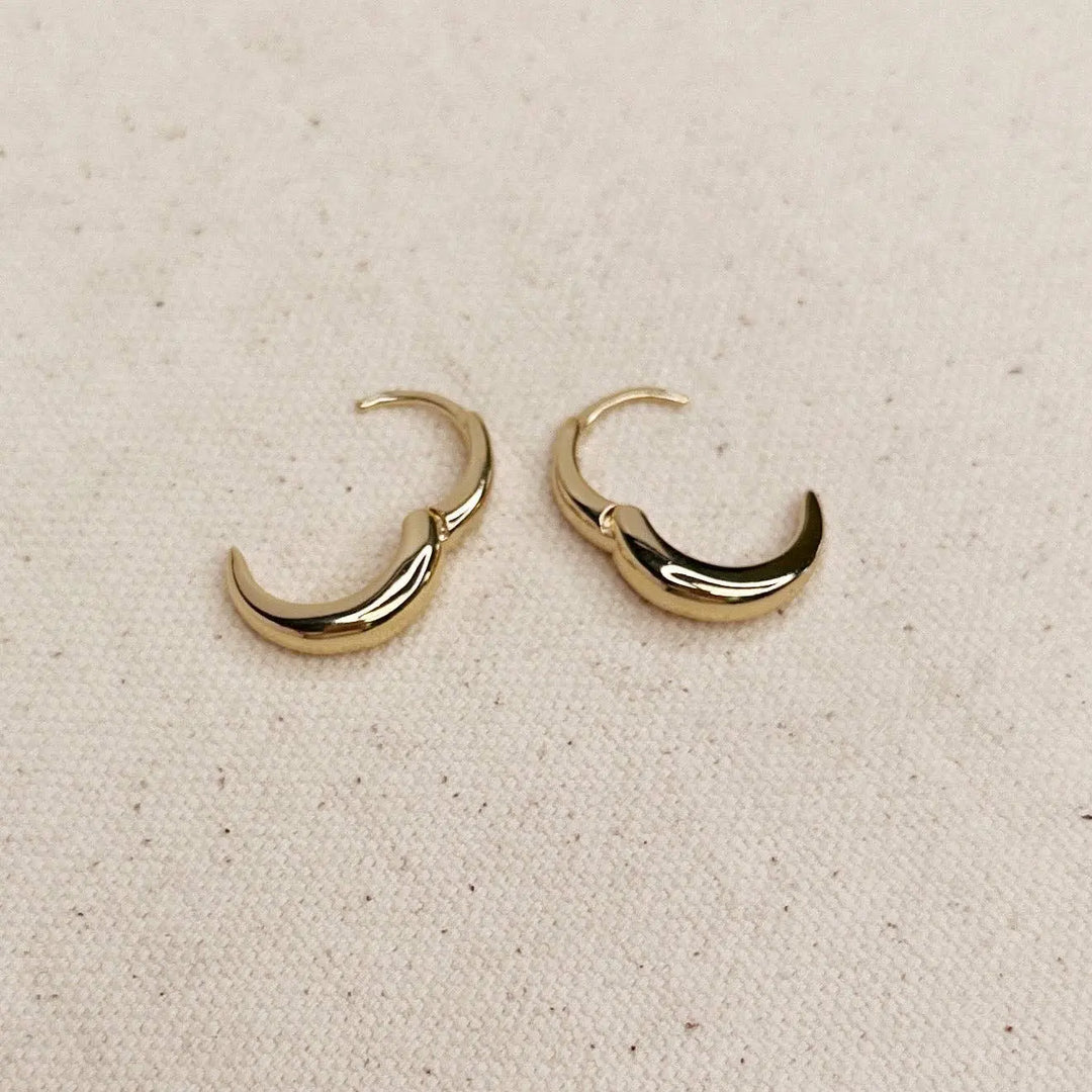 18k Gold Filled British Closure Artisan Clicker Hoop Earring GoldFi