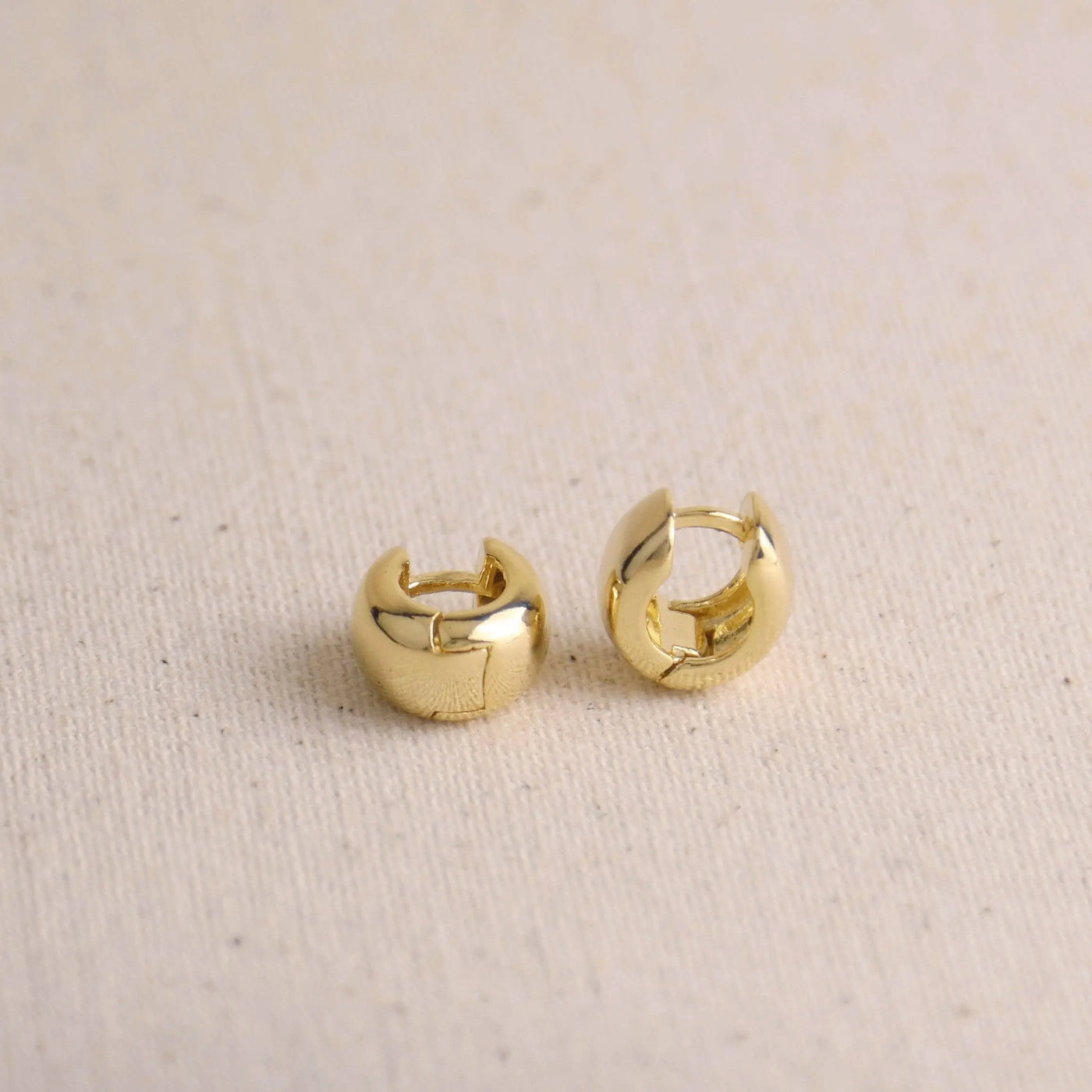 18k Gold Filled Chunky Hoop Earrings GoldFi