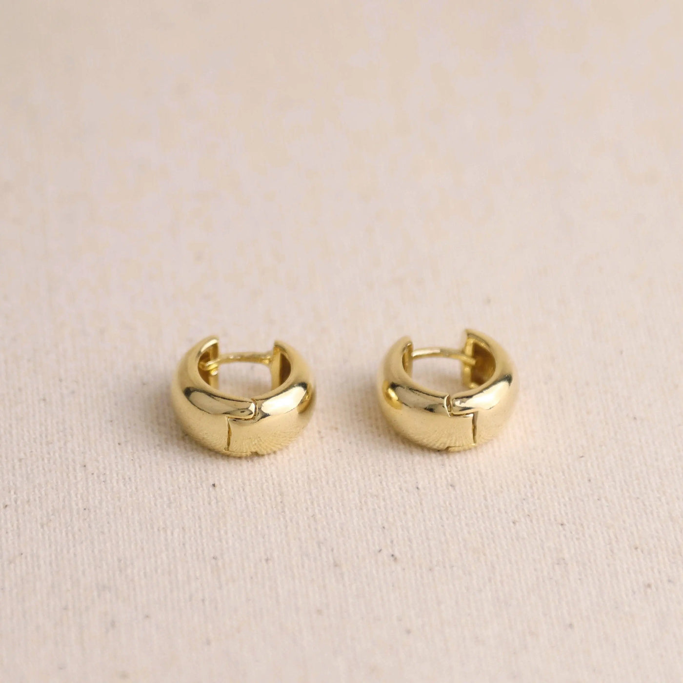 18k Gold Filled Chunky Hoop Earrings GoldFi