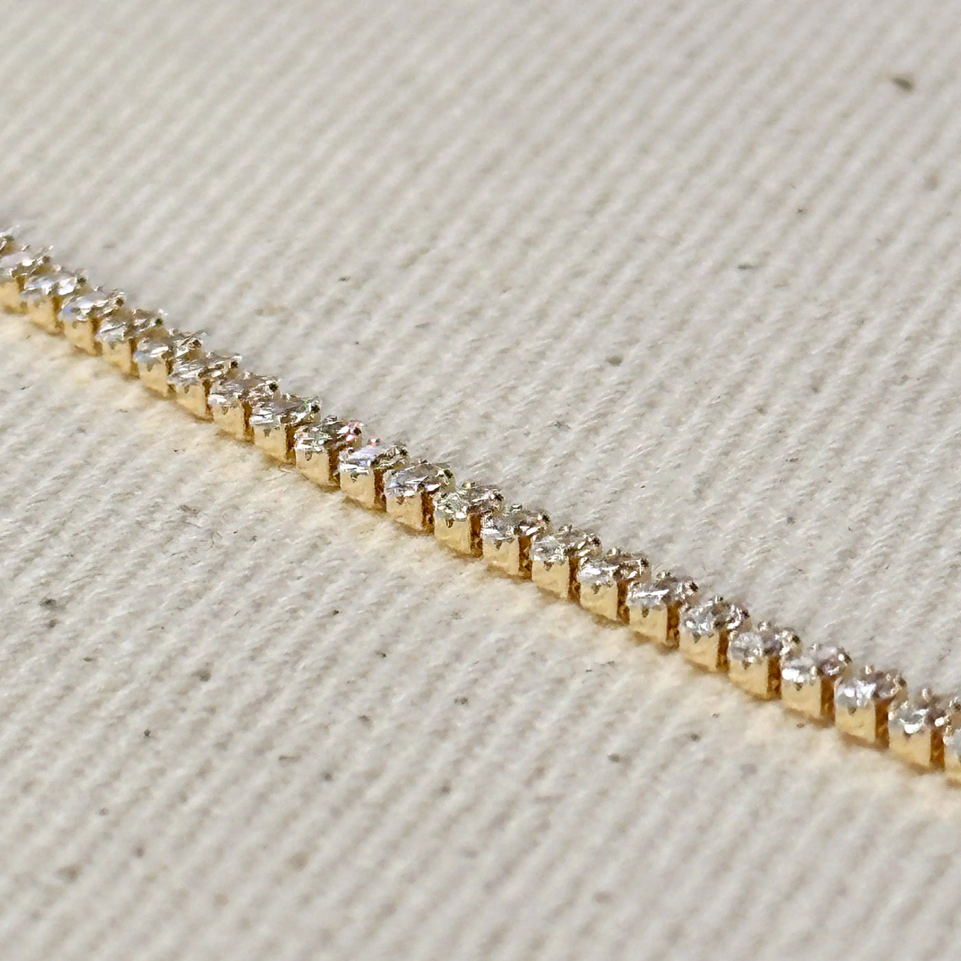 18k Gold Filled Marquise Tennis Necklace GoldFi