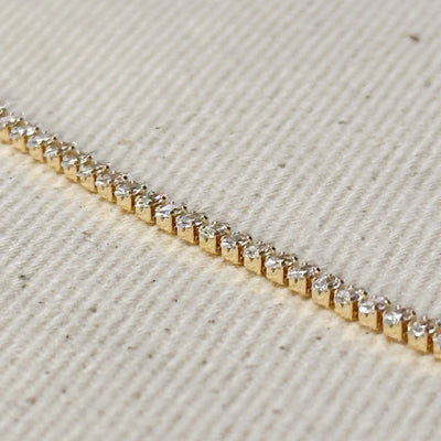 18k Gold Filled Marquise Tennis Necklace GoldFi