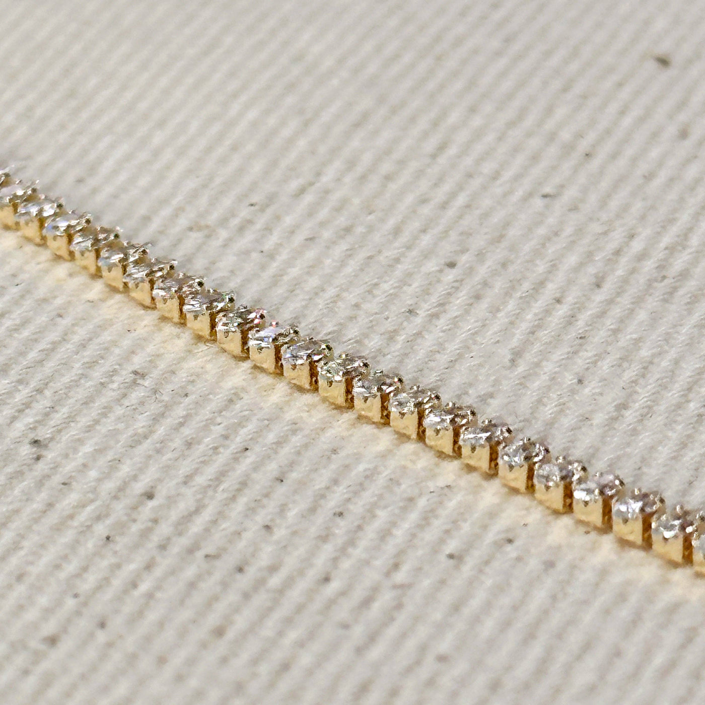 18k Gold Filled Marquise Tennis Necklace GoldFi