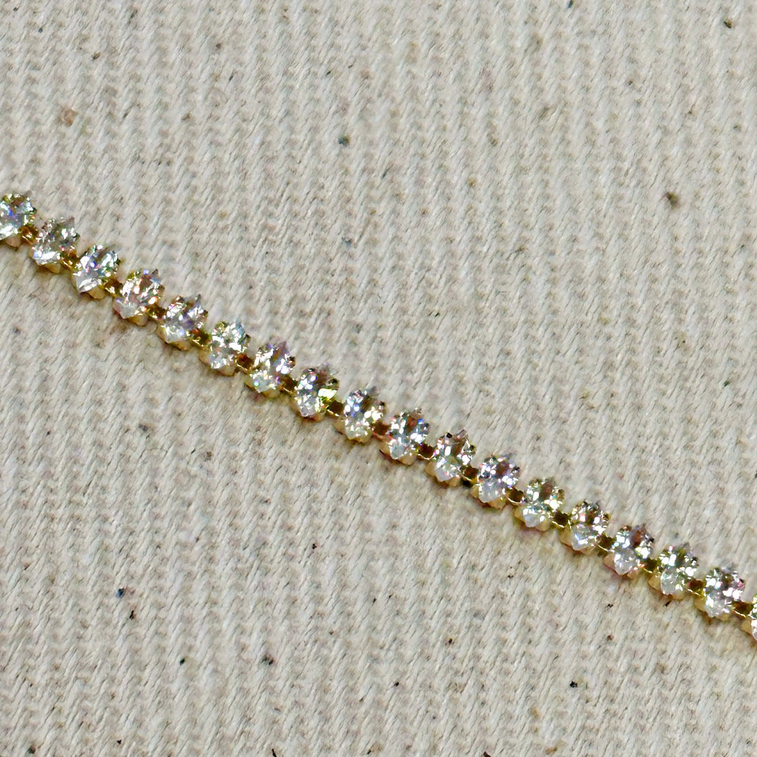 18k Gold Filled Marquise Tennis Necklace GoldFi