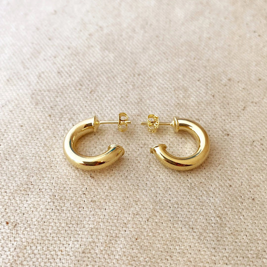 18k Gold Filled Mini Chubby C Hoop GoldFi