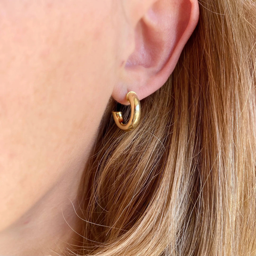 18k Gold Filled Mini Chubby C Hoop GoldFi