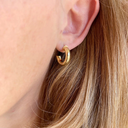 18k Gold Filled Mini Chubby C Hoop GoldFi