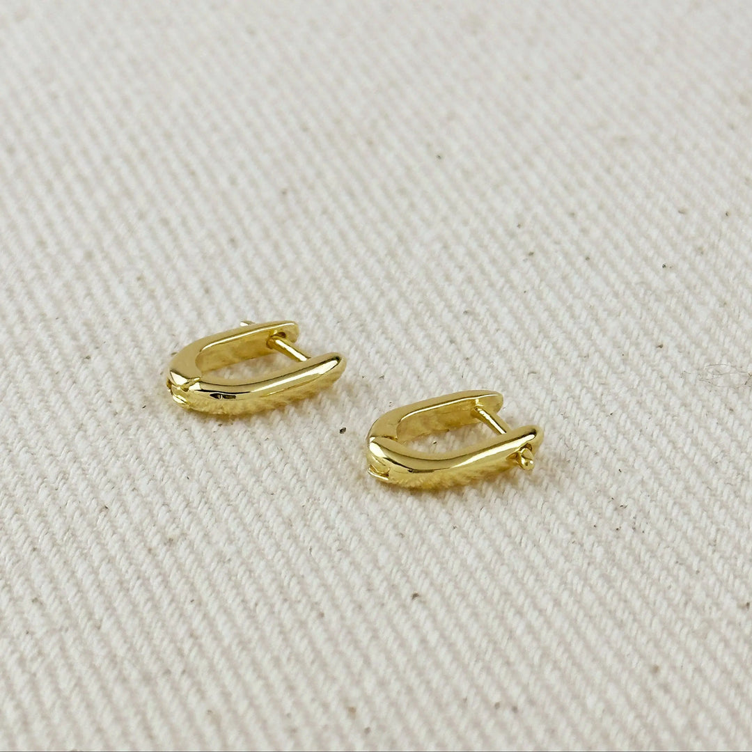 18k Gold Filled Mini U Hoop Earrings GoldFi