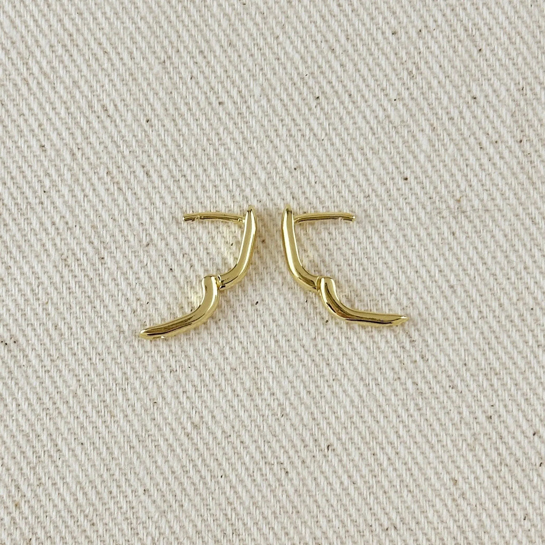 18k Gold Filled Mini U Hoop Earrings GoldFi