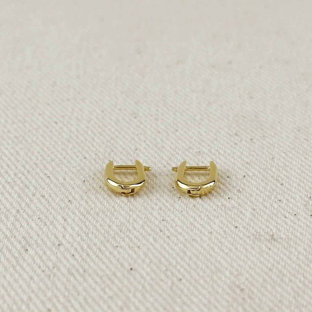 18k Gold Filled Mini U Hoop Earrings GoldFi
