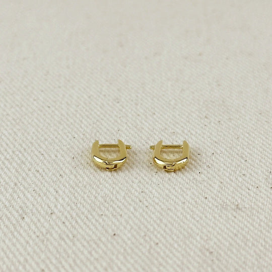 18k Gold Filled Mini U Hoop Earrings GoldFi