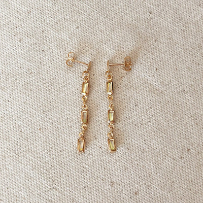 18k Gold Filled Opal Drop Earrings GoldFi