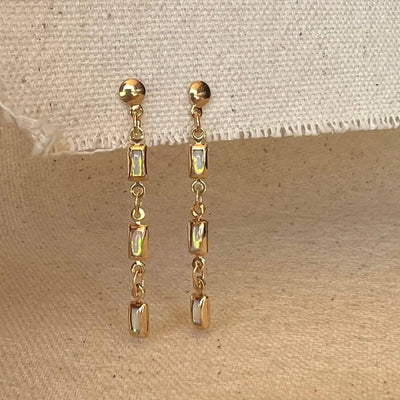 18k Gold Filled Opal Drop Earrings GoldFi
