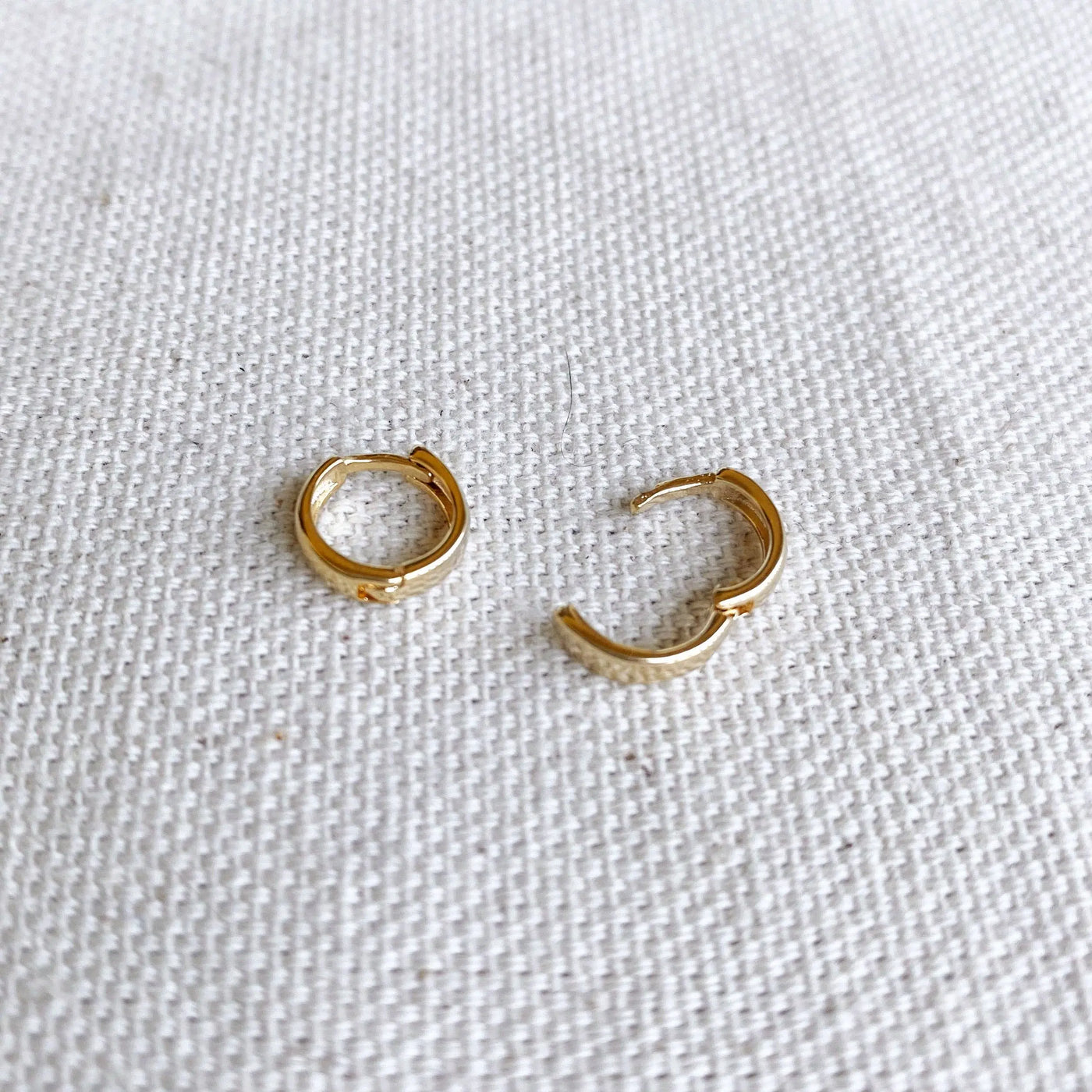 18k Gold Filled Small Clicker Hoop Earrings GoldFi