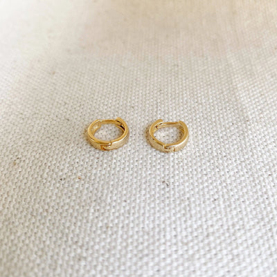 18k Gold Filled Small Clicker Hoop Earrings GoldFi