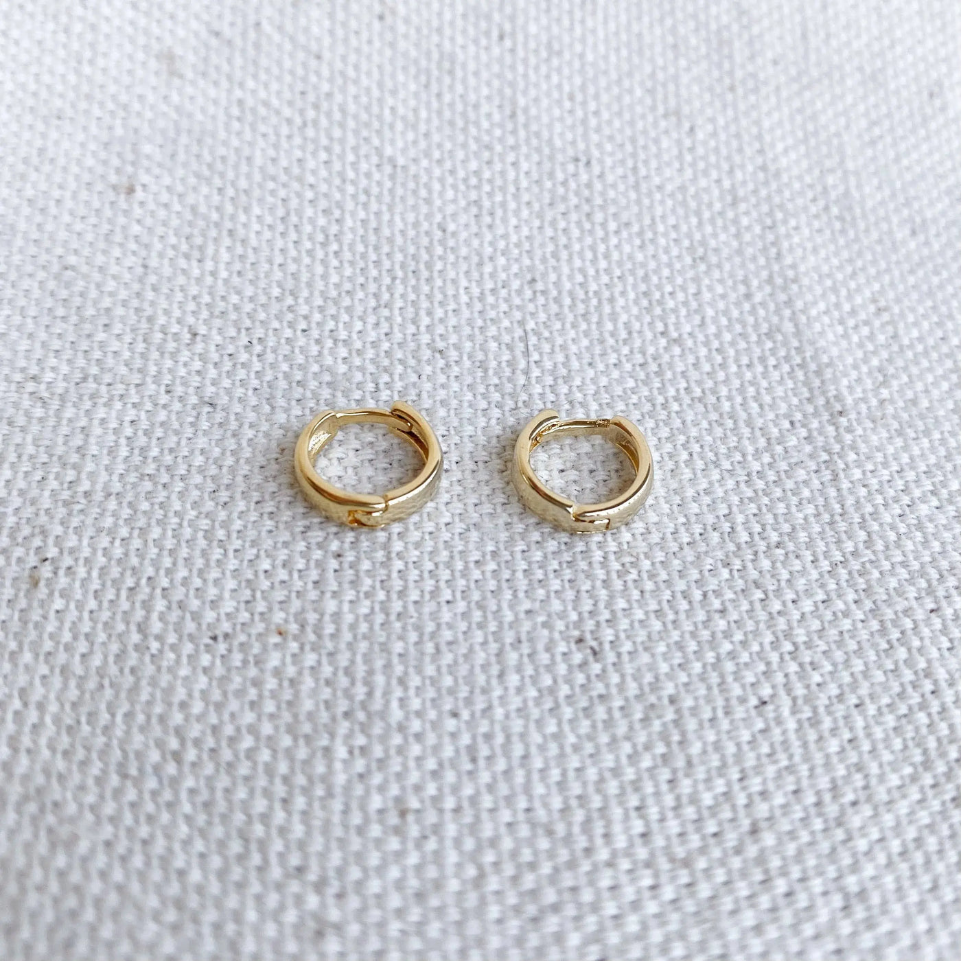 18k Gold Filled Small Clicker Hoop Earrings GoldFi