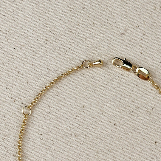 18k Gold Filled Solitaire Baroque Pearl Bracelet GoldFi