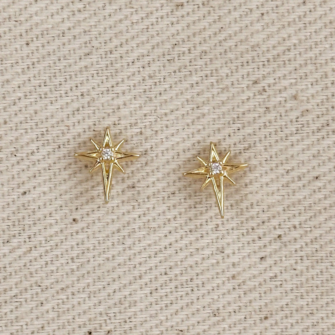 18k Gold Filled Starburst Stud GoldFi