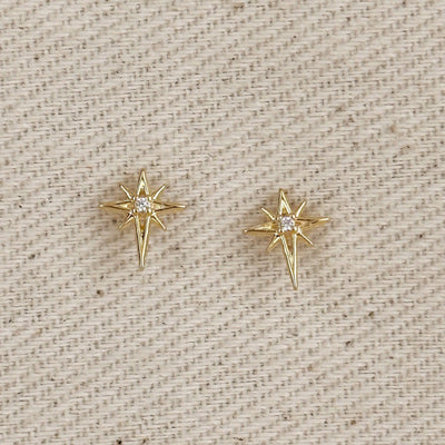 18k Gold Filled Starburst Stud GoldFi