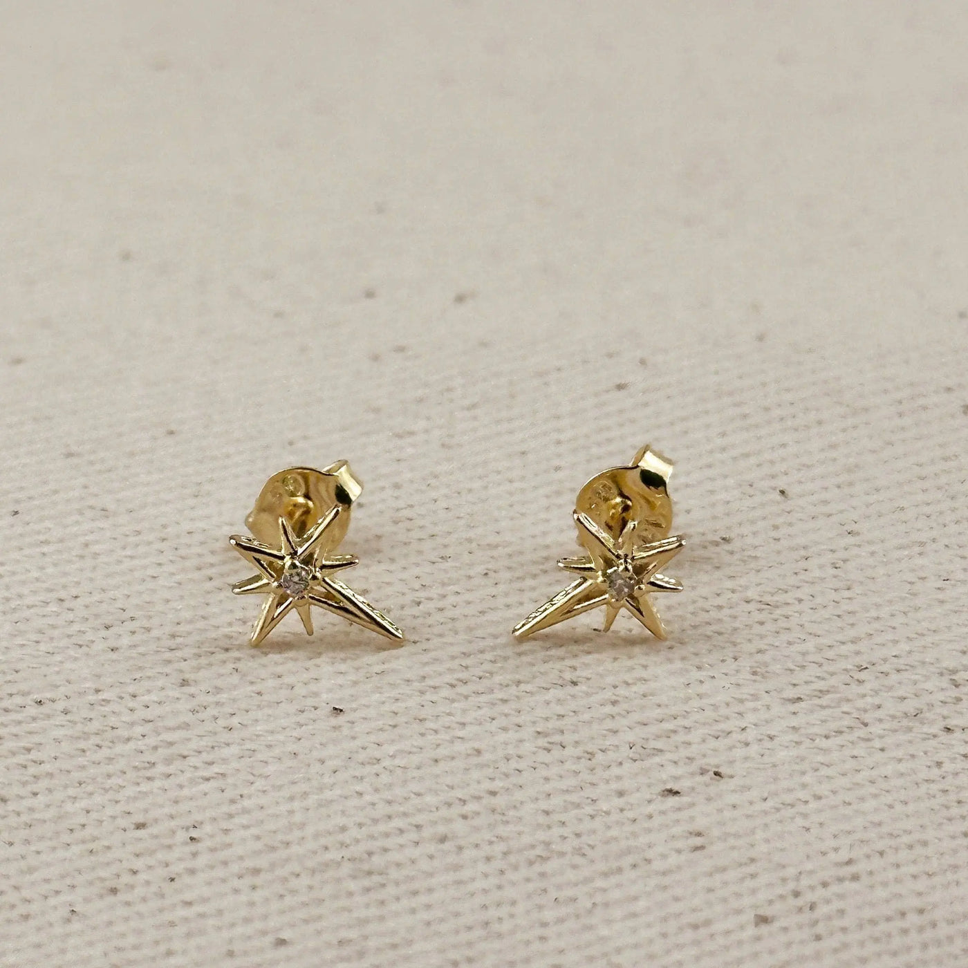 18k Gold Filled Starburst Stud GoldFi